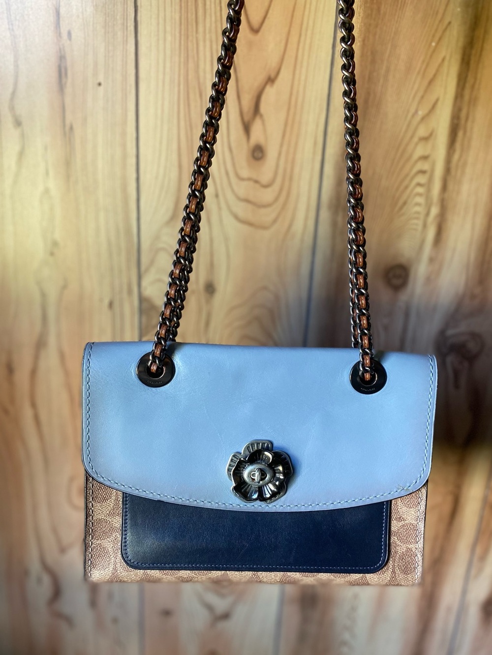 Coach Project Floral Turnlock Parker Bag